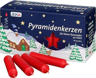 Pyramid Candles red box of 50