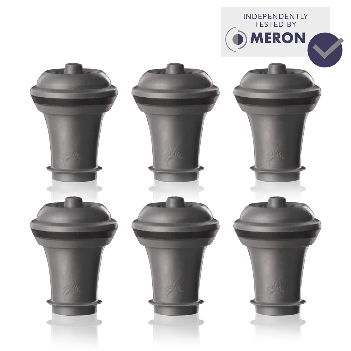 Vacu Vin wine stoppers, set of 6