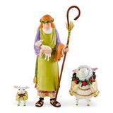 Patience Brewster Nativity Shepherd And Sheep Figures
