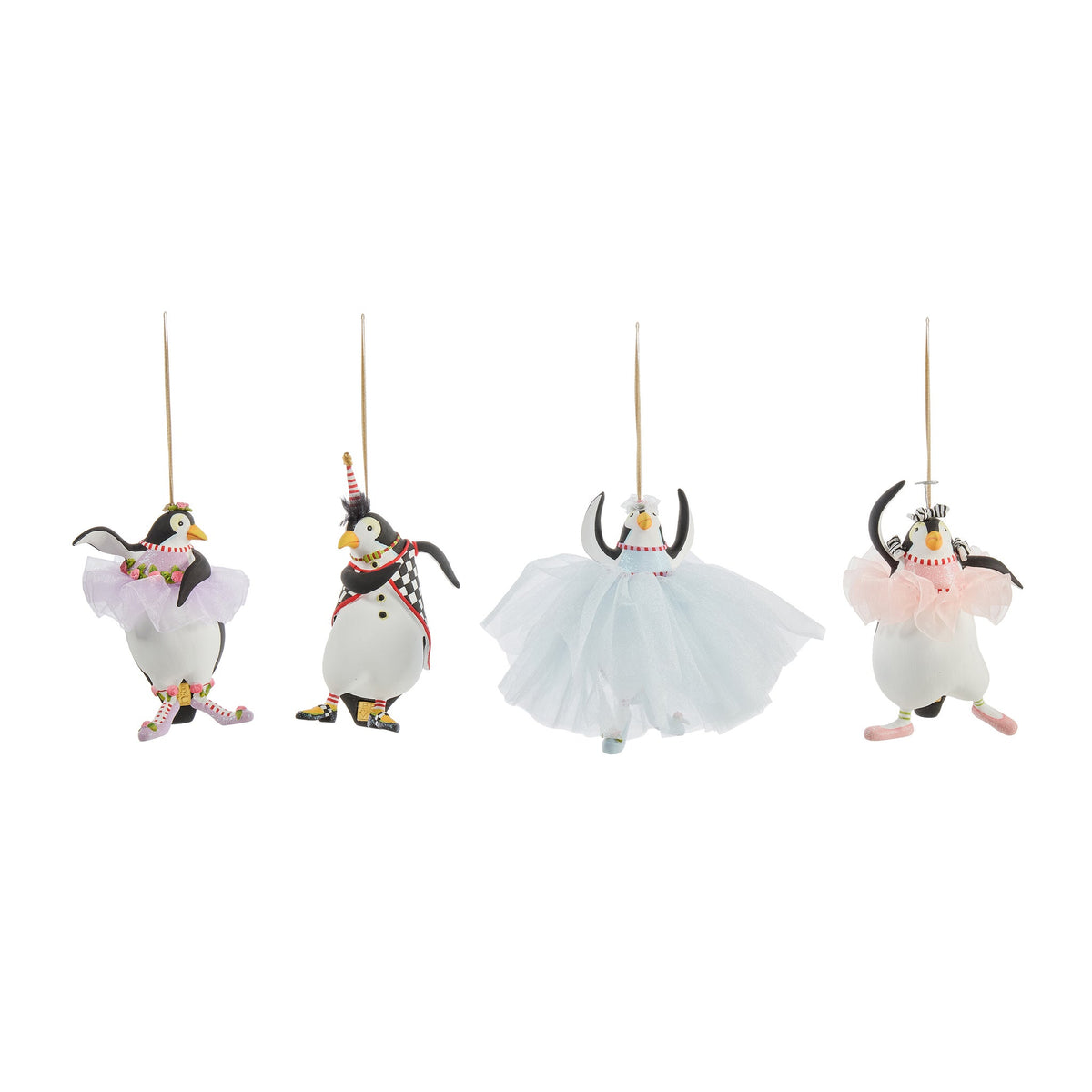 Patience Brewster Penguins En Pointe Ornaments