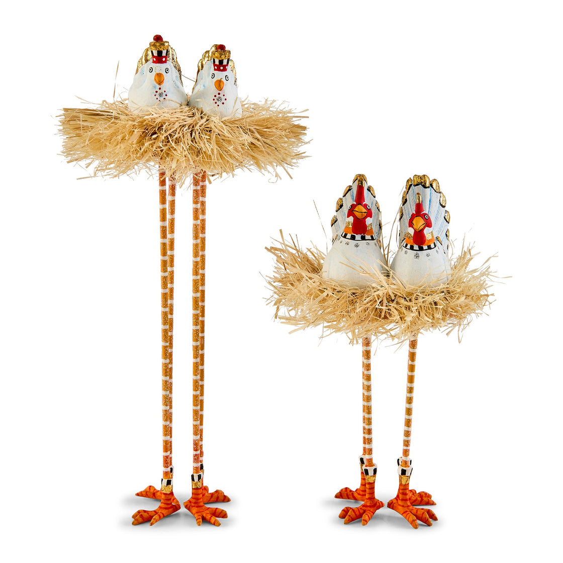 Patience Brewster Nativity Chicken and Dove Figures