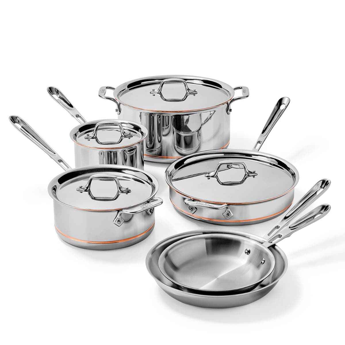 All-Clad Copper Core 10 Piece Cookware Set