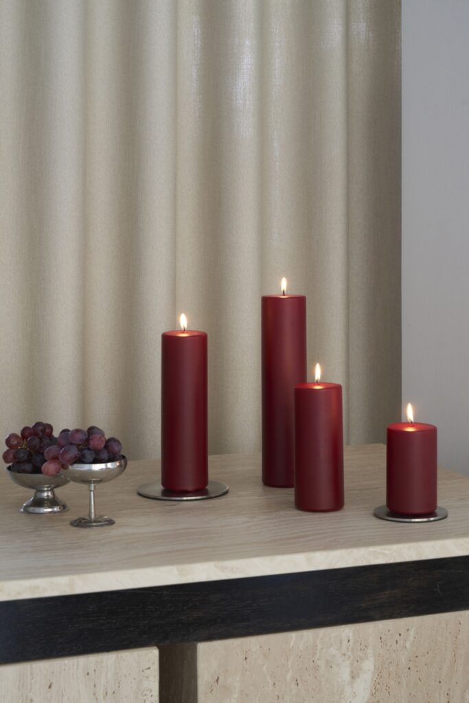 Ester and Erik Pillar Candles 7x15cm