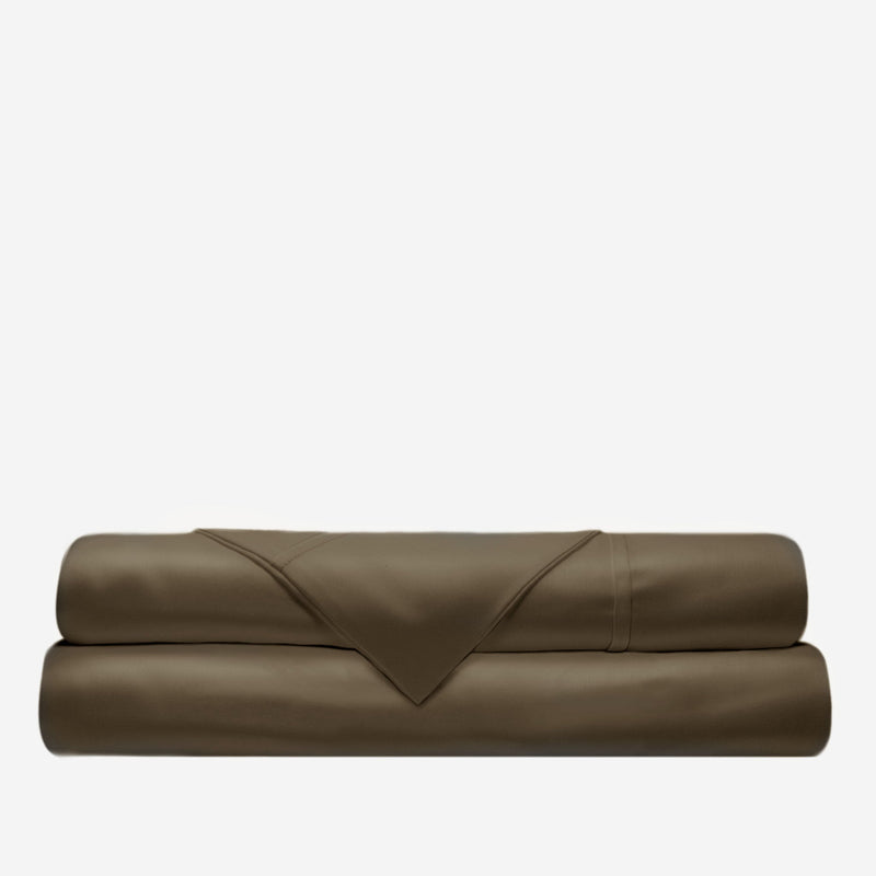 Capri Brazil Nut sateen folded sheets