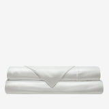 Capri White sateen folded sheets