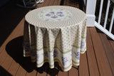 Round French Coated Tablecloths Le Cluny