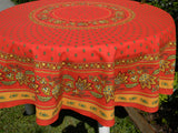 Round French Coated Tablecloths Le Cluny