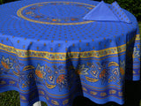 Round French Coated Tablecloths Le Cluny