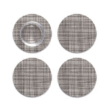 Chilewich Coasters — Gravel Mini Basketweave