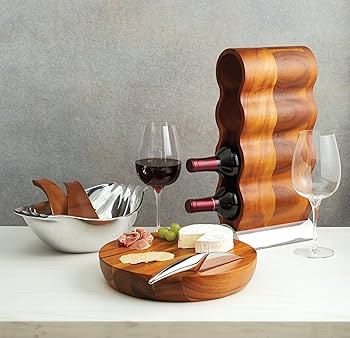 Nambé Curvo Wine Rack 17.5 Inches