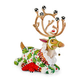 Patience Brewster Dash Away Vixen Sitting Reindeer Figure