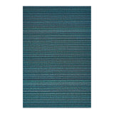 Chilewich Shag Floormats 36×60 Turquoise Skinny Stripe