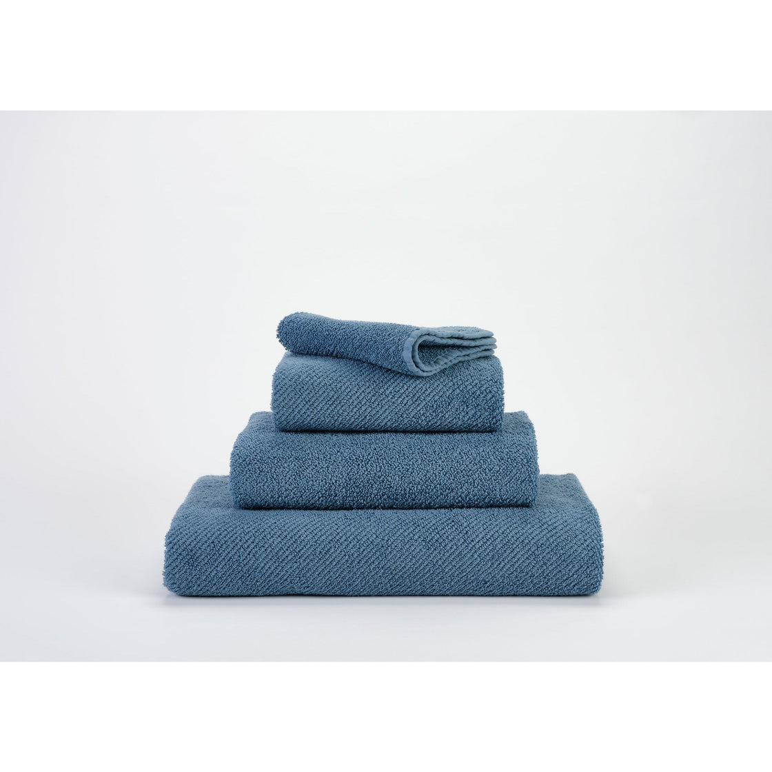Abyss Twill Bluestone bath towel