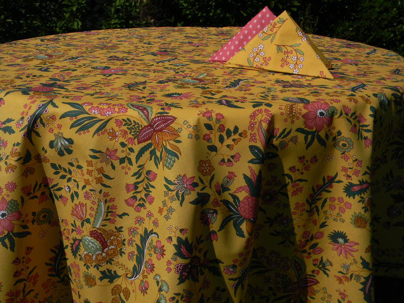 Round French Coated Tablecloths Le Cluny