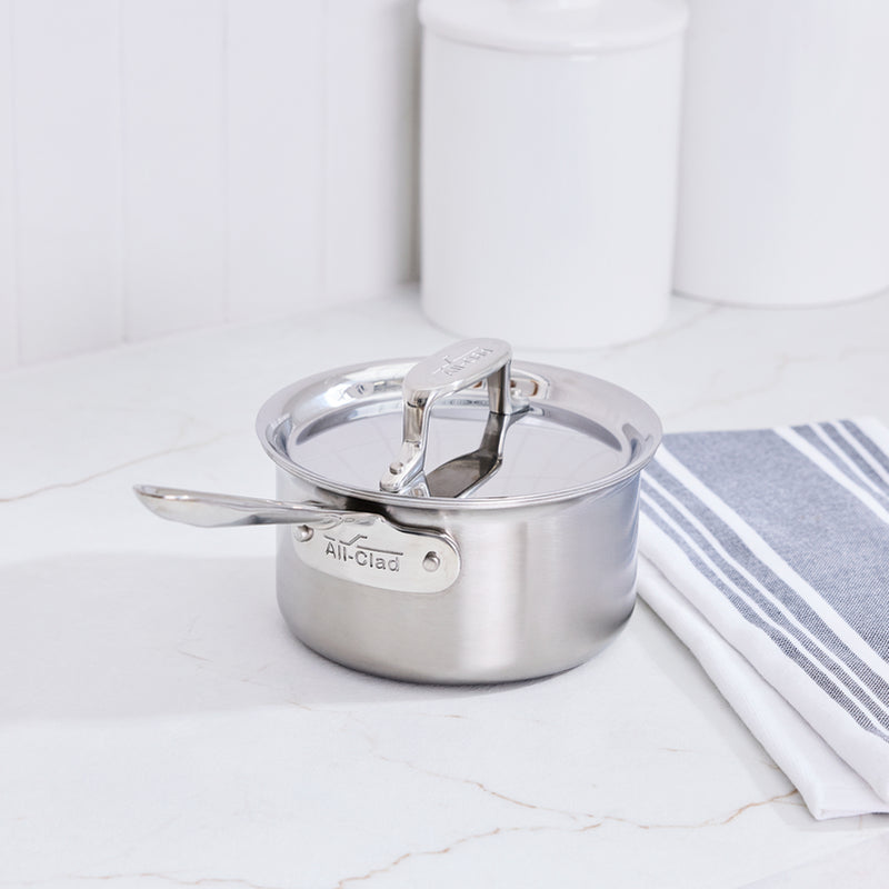 All-Clad D5 Saucepan with Lid 1.5 Quart