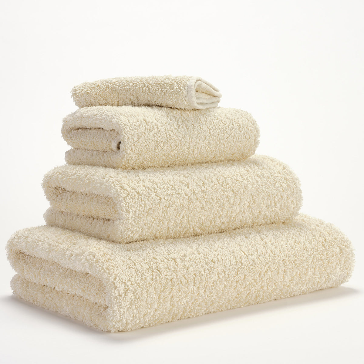 Abyss Super Pile towels in Ecru (101)