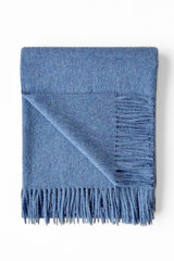 [from linenway.com] Alpaca Merino Wool Throws - Alpina Blue