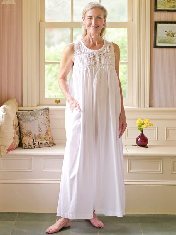 [from aprilcornell.ca] April Cornell Nighties Petit Poppy — White