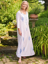 [from aprilcornell.ca] April Cornell Robes Retreat Caftan — White
