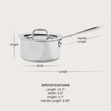 All-Clad D3 1.5 Qt Sauce Pan