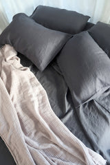[from linenway.com] Hampton and Cabana Linen Throws - Almond Cream (beige)