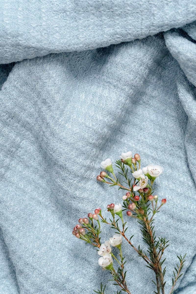 Hampton and Cabana Linen Throws - lifestyle