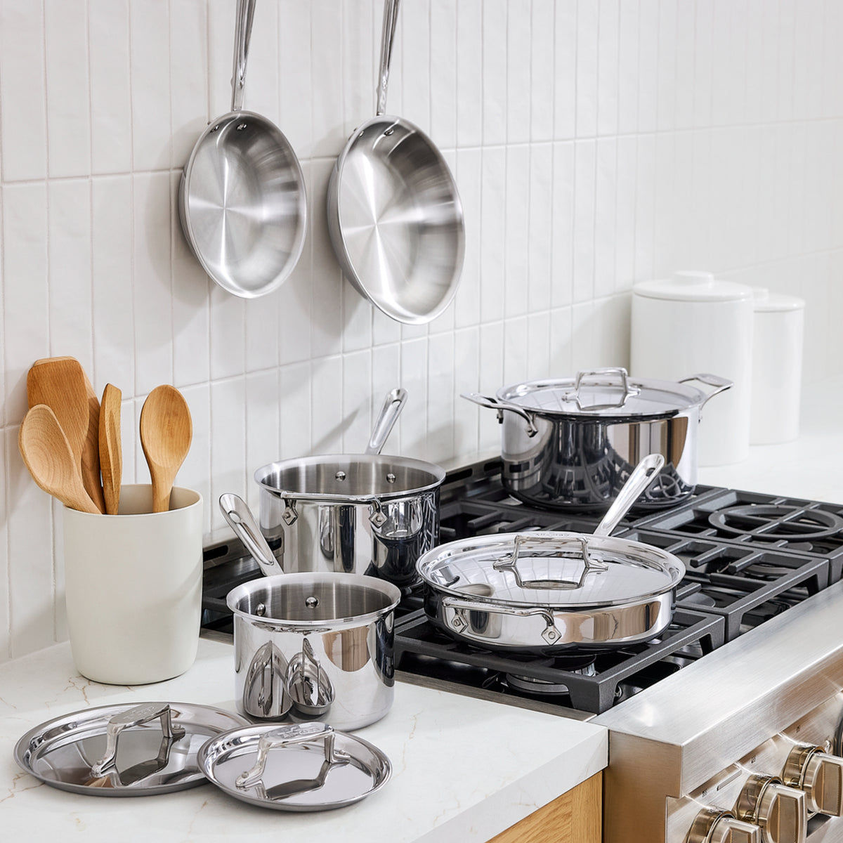All-Clad D5 10 Piece Set Polished