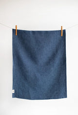 [from linenway.com] Linen Tea Towels - Denim Blue Collingwood