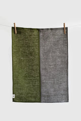 [from linenway.com] Linen Tea Towels - Green Faro