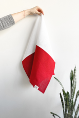 [from linenway.com] Linen Tea Towels - Taupe Brown Faro
