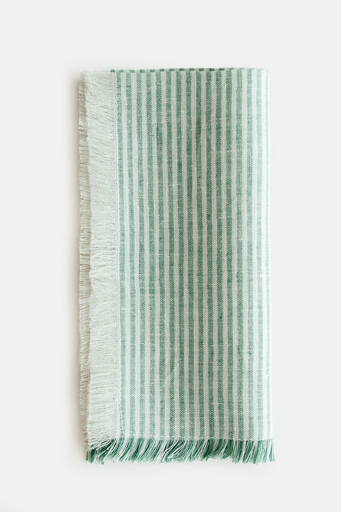[from linenway.com] Linenway Annex Napkins - Green Stripe