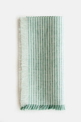 [from linenway.com] Linenway Annex Napkins - Green Stripe
