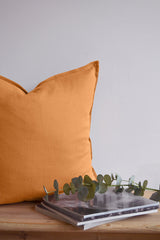 [from linenway.com] Linenway Cushion Covers - Natural Tumeric + Katrina