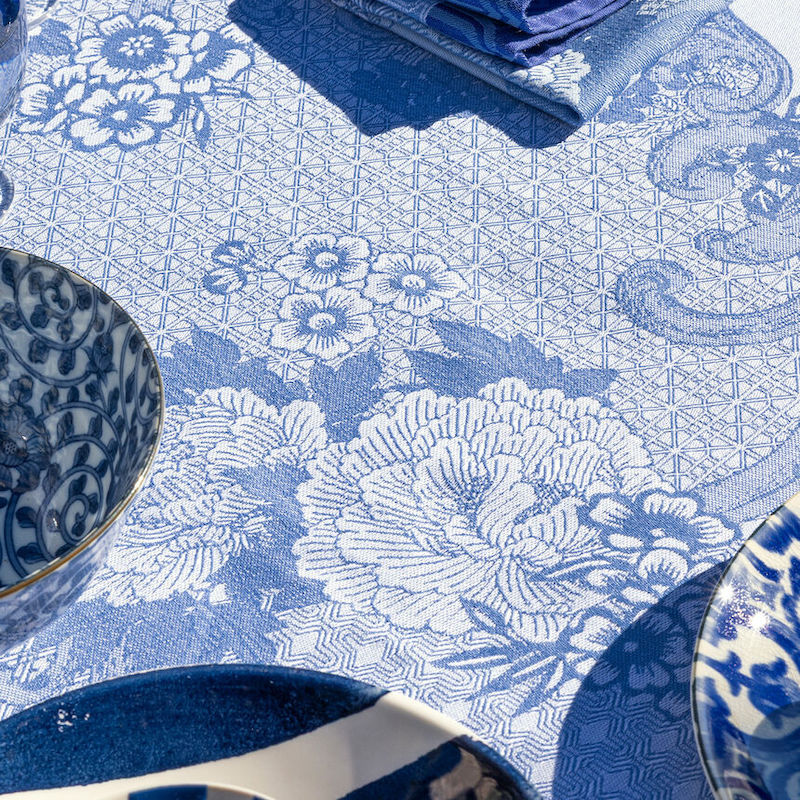 Le Jacquard Fraancais Promenade blue placemats