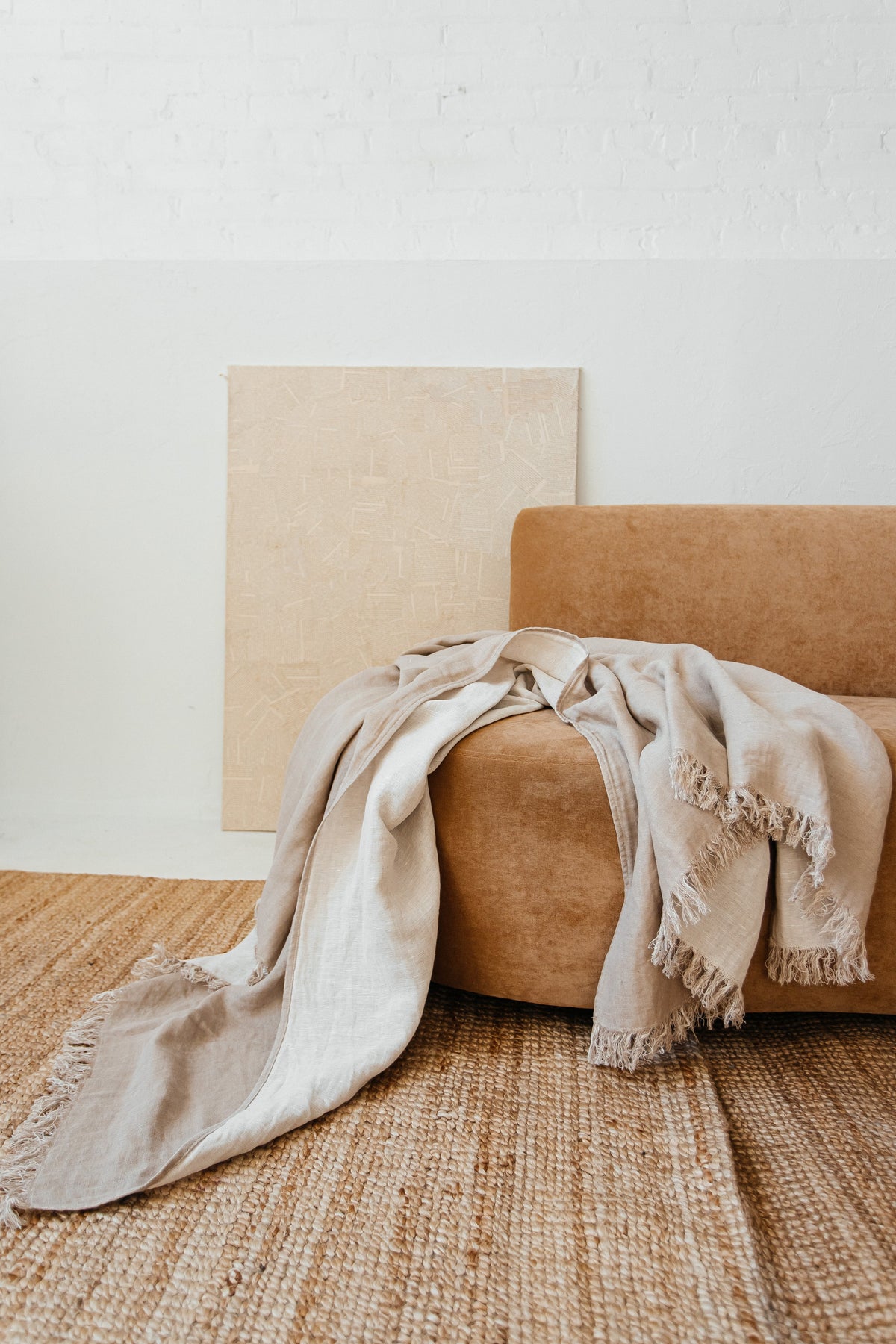 [from linenway.com] Salina Double Sided Linen Throw