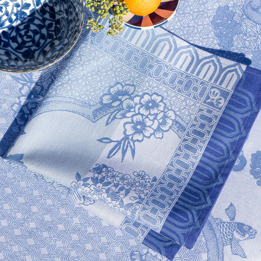 Le Jacquard Français Promenade Blue Napkins