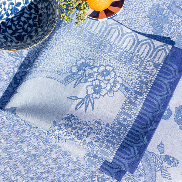 Le Jacquard Français Promenade Blue Napkins