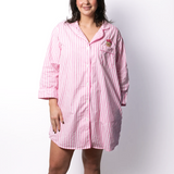 Pink stripe pyjamas and nightshirts