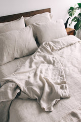 [from linenway.com] Trieste Linen King Duvet Cover - Natural Duvet Cover Only