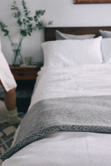 [from linenway.com] Trieste Linen King Pillow Cover - White