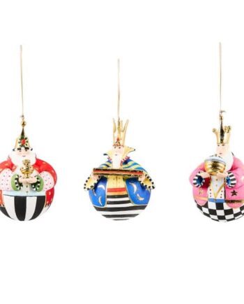 Jolly Wise men ball ornaments each