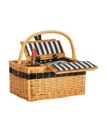 Willow picnic basket with wine cooler